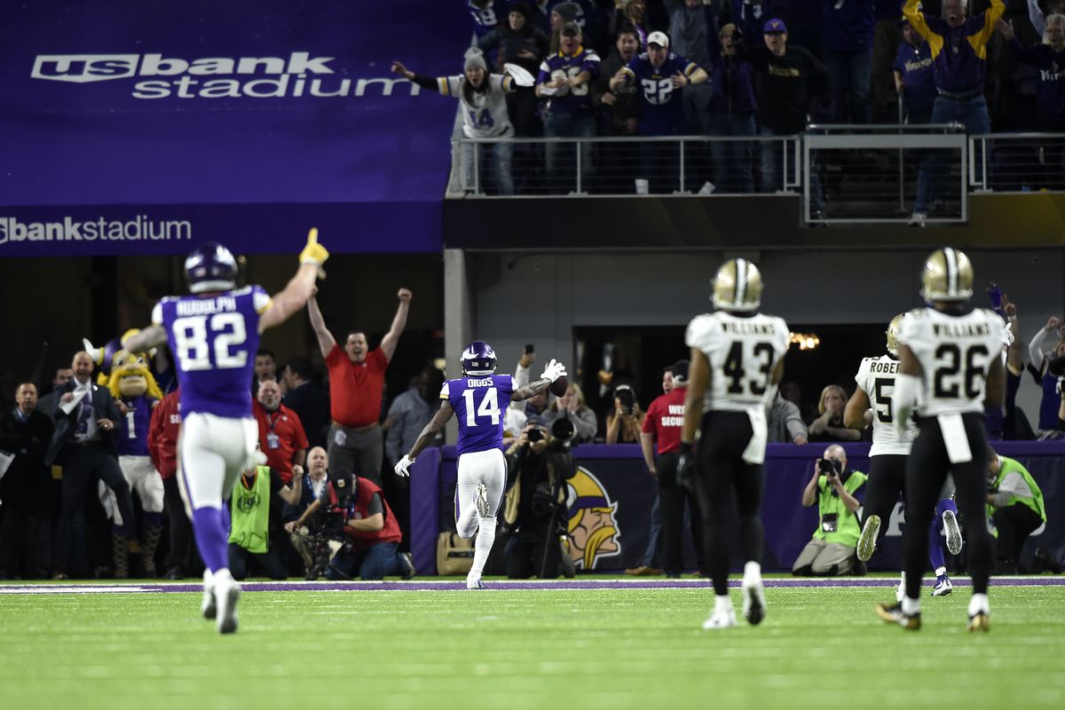 This game was 1000 years in the making. The Vikings raided the Saints in  Britain one last time 