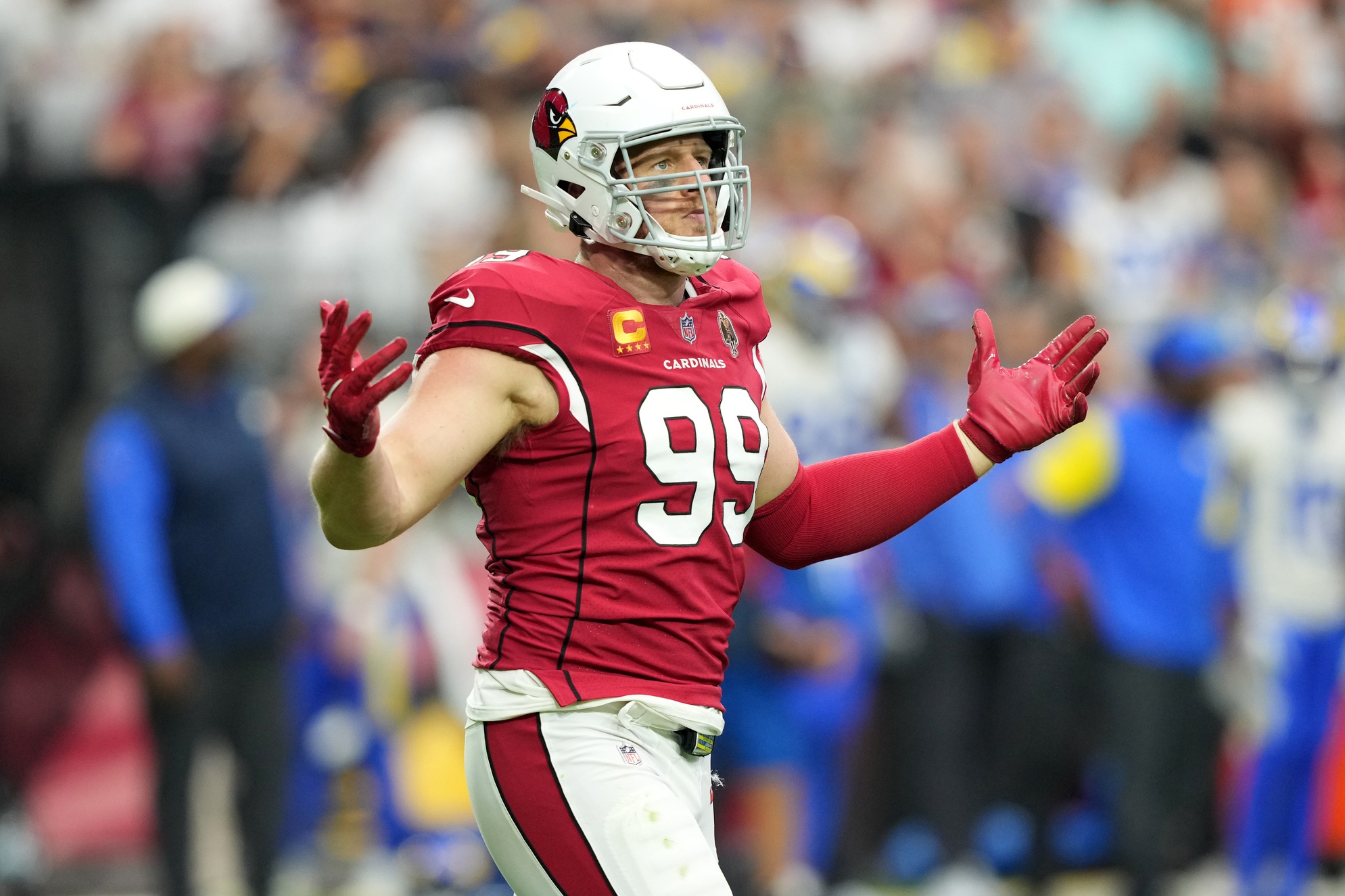 Arizona Cardinals' J.J. Watt plays days after having 'heart shocked back  into rhythm'