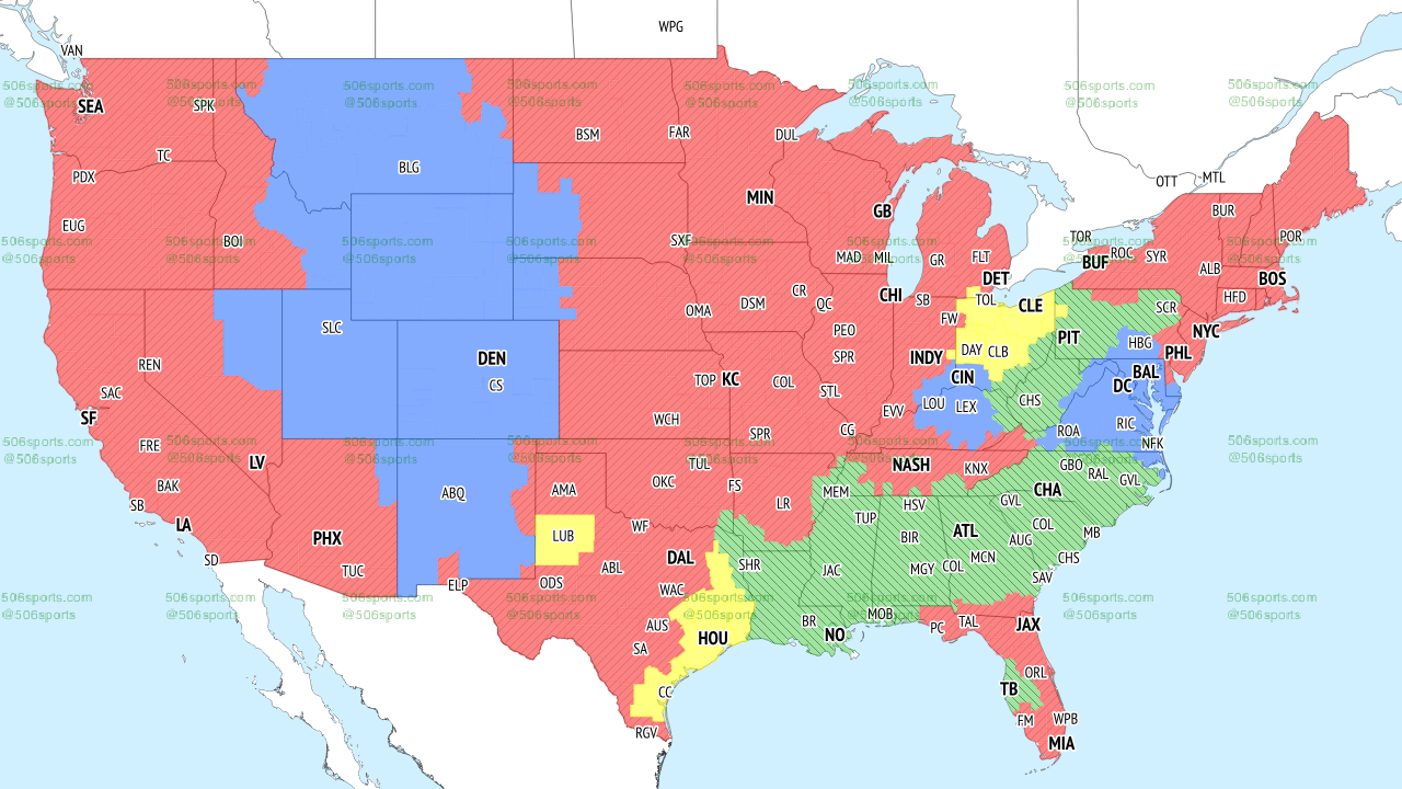 NFL Coverage Map Week 13: TV Schedule for CBS, FOX Broadcasts