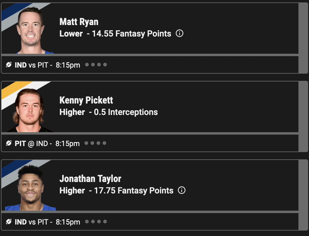 Matt Ryan Player Props - Monday Night Football Week 12