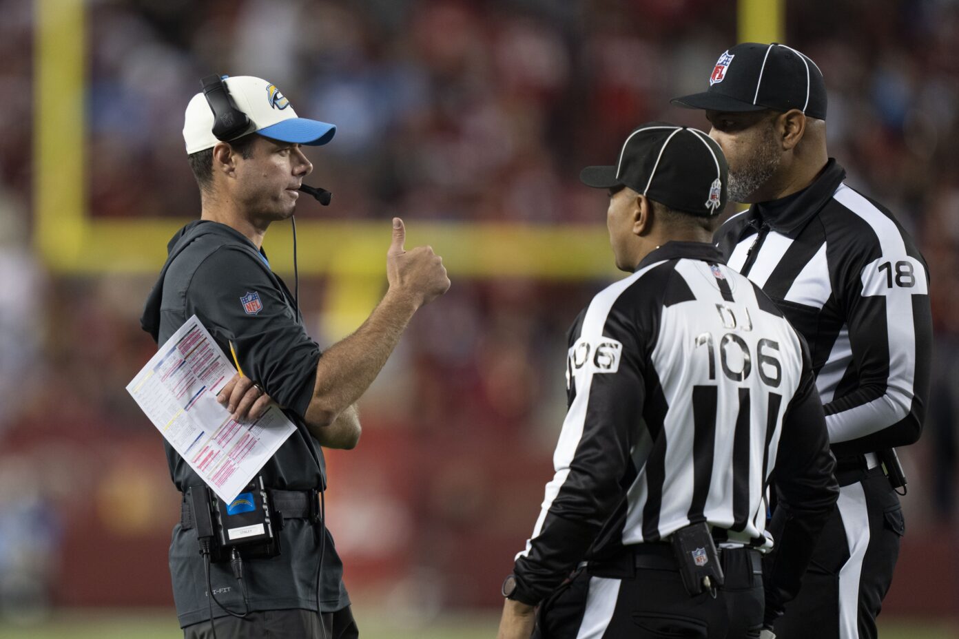 nfl referee assignments week 10 2022