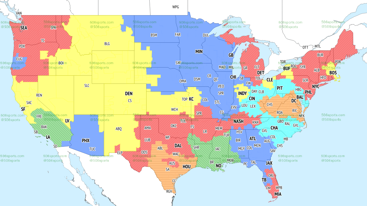 NFL coverage map 2021: TV schedule Week 1