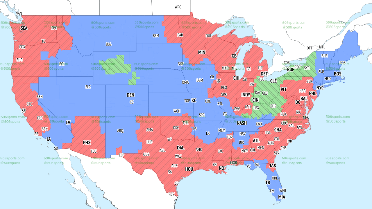 NFL Coverage Map Week 11: TV Schedule for CBS, FOX Broadcasts