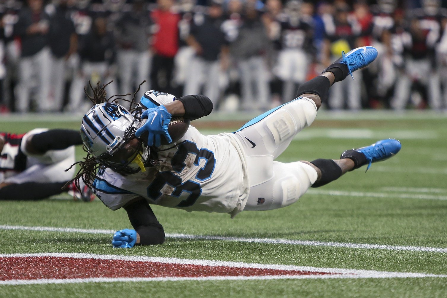 Carolina Panthers beat Atlanta Falcons on D'Onta Foreman's big night