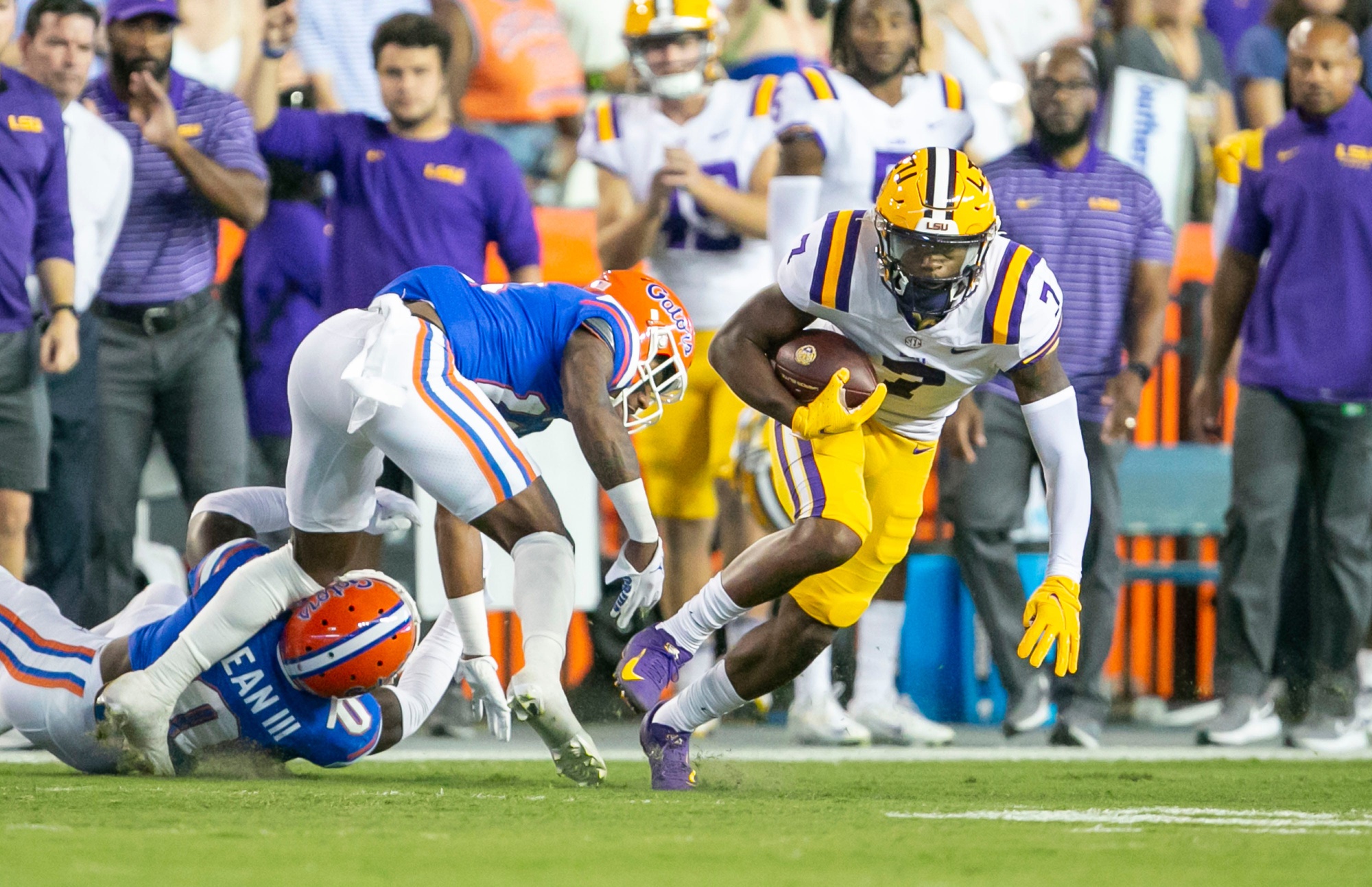 Former LSU star receiver Kayshon Boutte struggles at NFL Combine