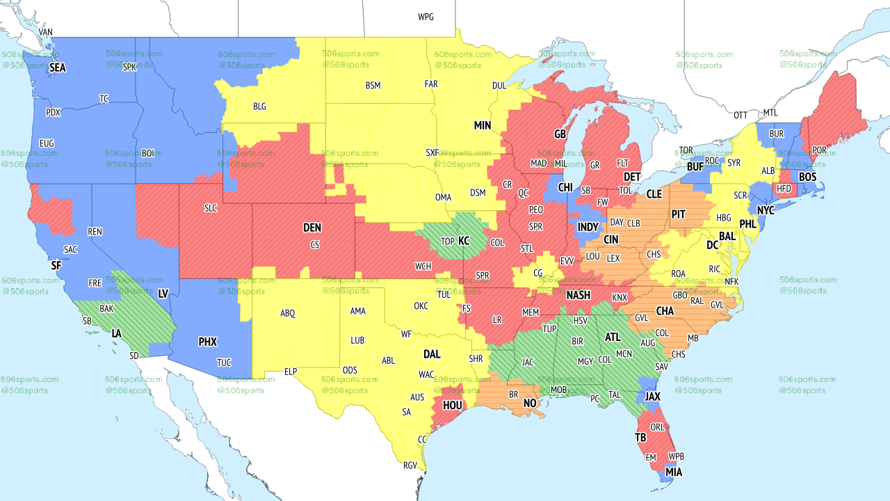 Cincinnati, national NFL TV coverage map for Week 7 - Cincy Jungle