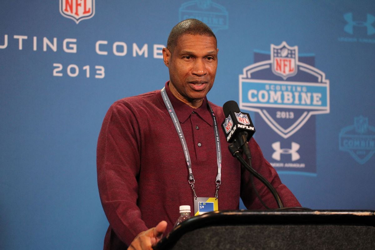 Leslie Frazier at the NFL Scouting Combine