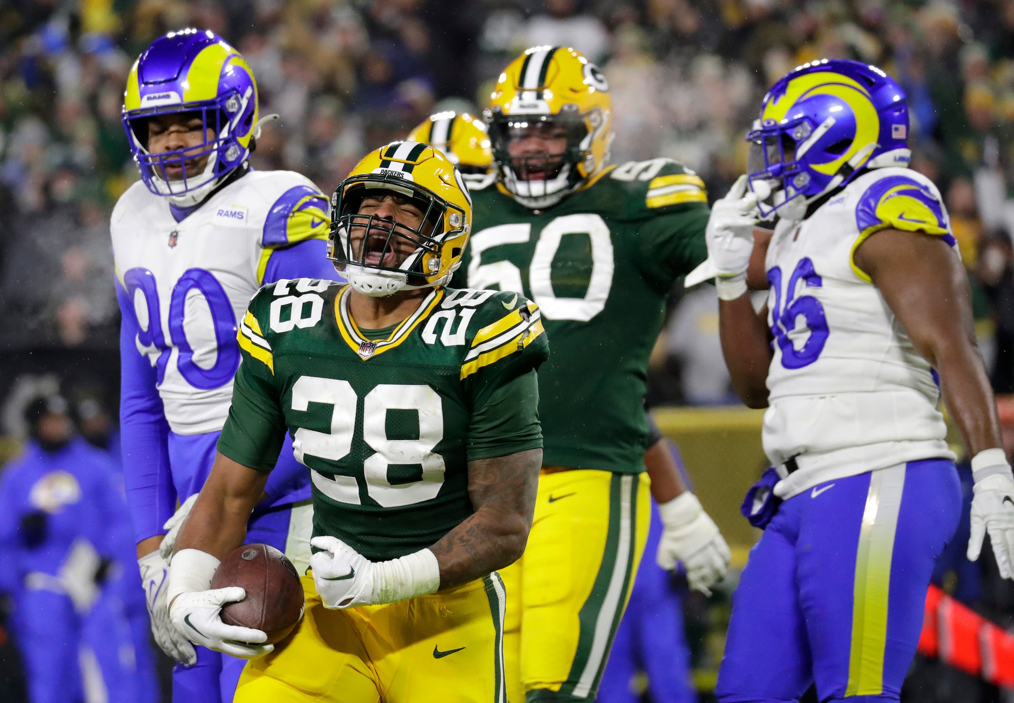 Aaron Jones fantasy football updates: Is Packers RB playing or injured vs.  Dolphins in Week 16 - DraftKings Network