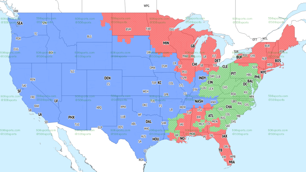 NFL Coverage Map Week 15 TV Schedule for CBS, FOX Broadcasts