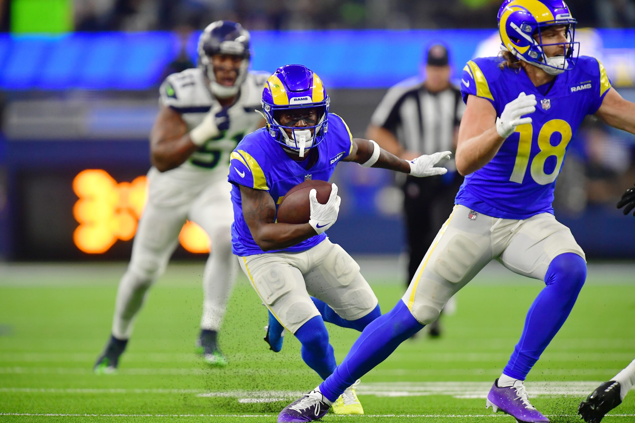 Los Angeles Rams wide receiver Brandon Powell (19) during the