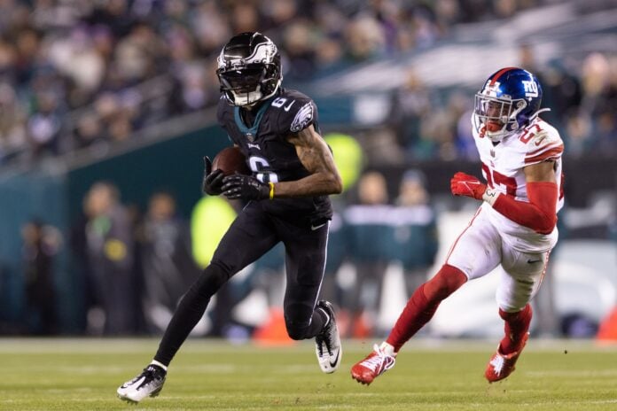 DeVonta Smith player prop bets for Eagles vs. Giants, NFL Playoffs