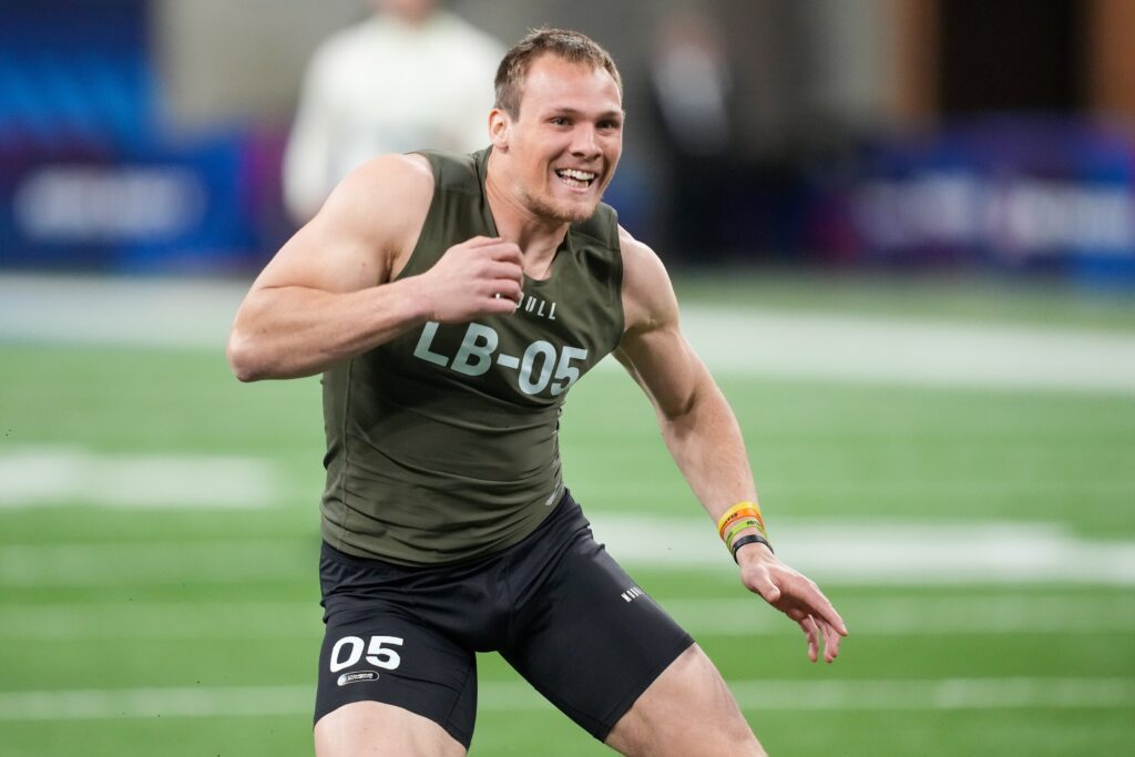 Iowa football's Jack Campbell delivers big performance at NFL Combine
