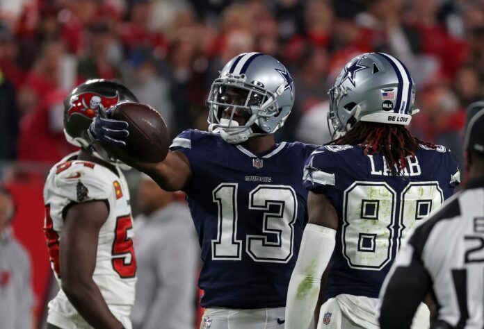 Dallas Cowboys wide receiver Michael Gallup (13) is seen after an