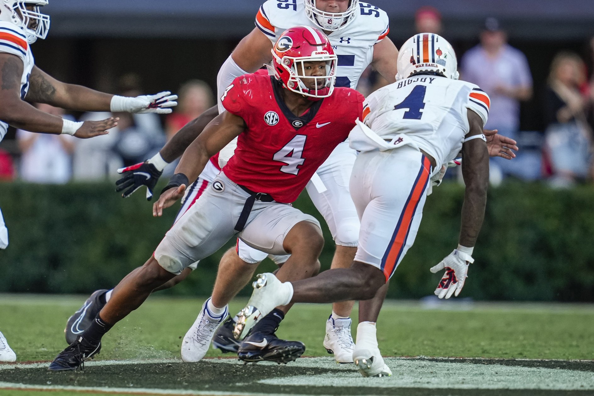 UGA experimenting on defensive line with Travon Walker, Jalen Carter 