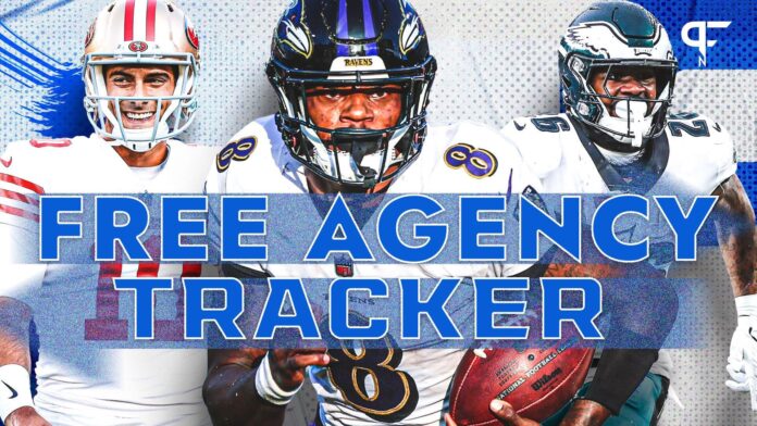 Lamar Jackson, Jimmy G, and Miles Sanders highlight the free agents that are available.