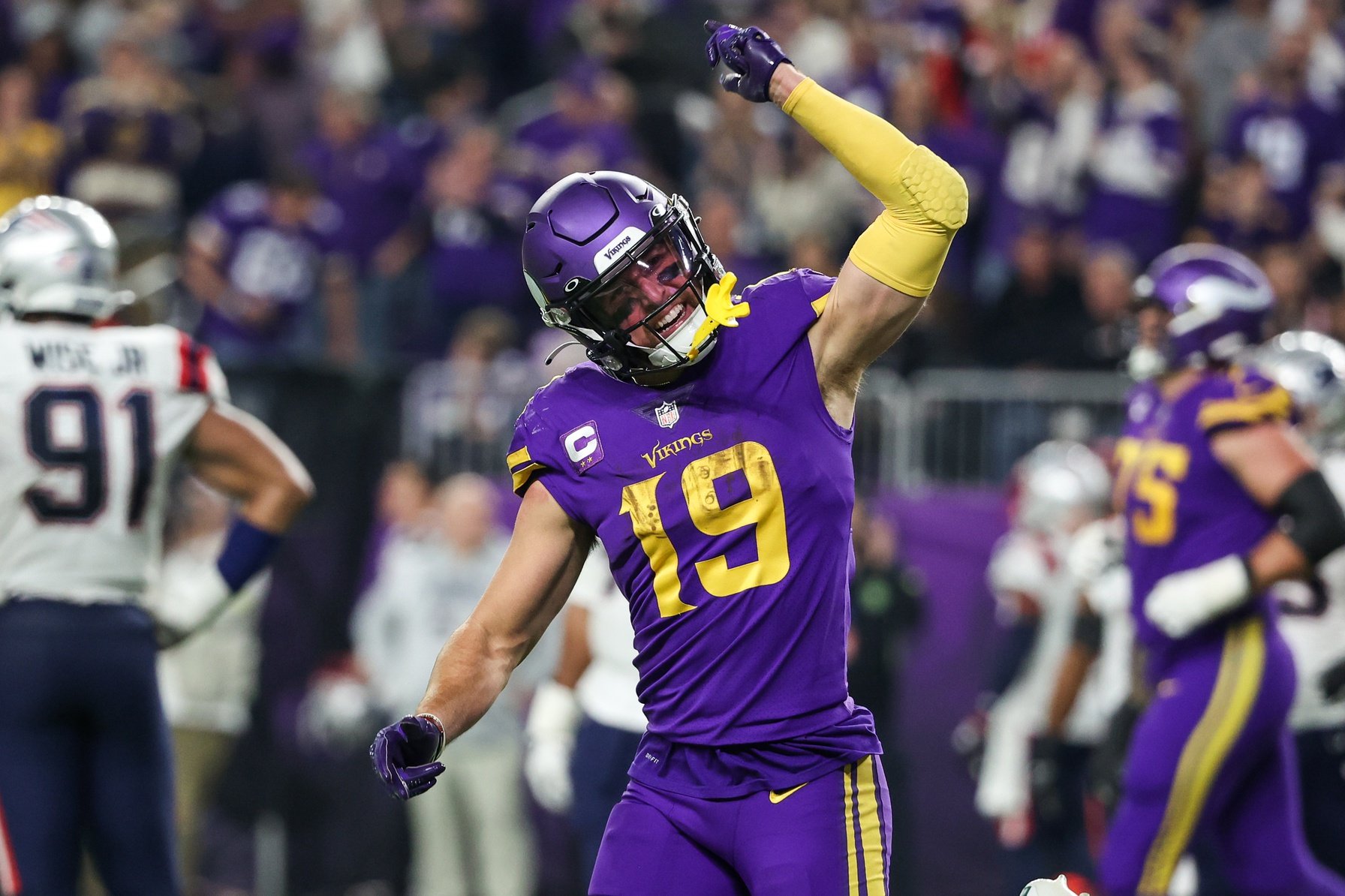 Adam Thielen will try to beat the Vikings this weekend