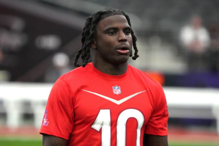 Dolphins wide receiver Tyreek Hill at the 2023 NFL Pro Bowl.