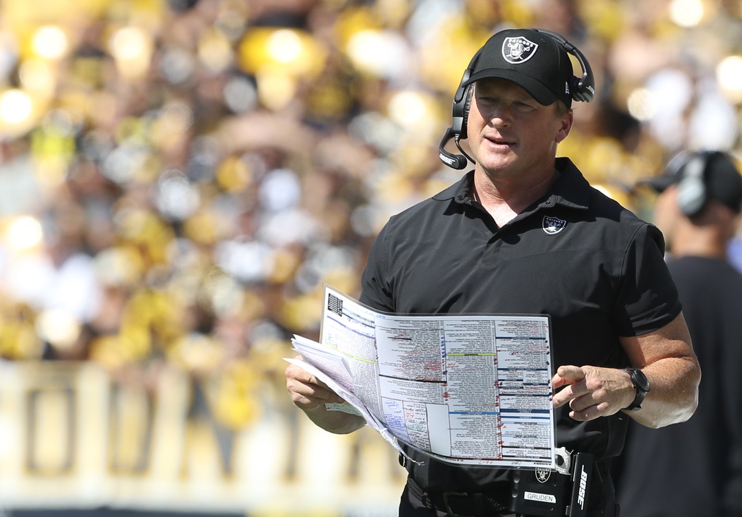 Jon Gruden returns to NFL with trip to New Orleans to help Derek