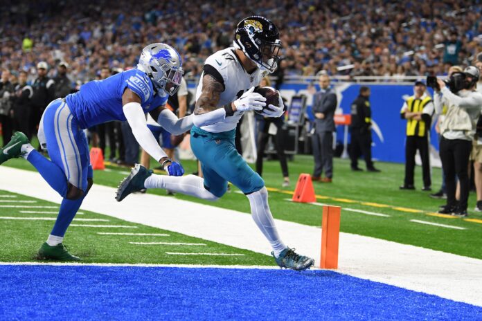 Aug 4th, 2022: Evan Engram 17 during the Jacksonville Jaguars vs