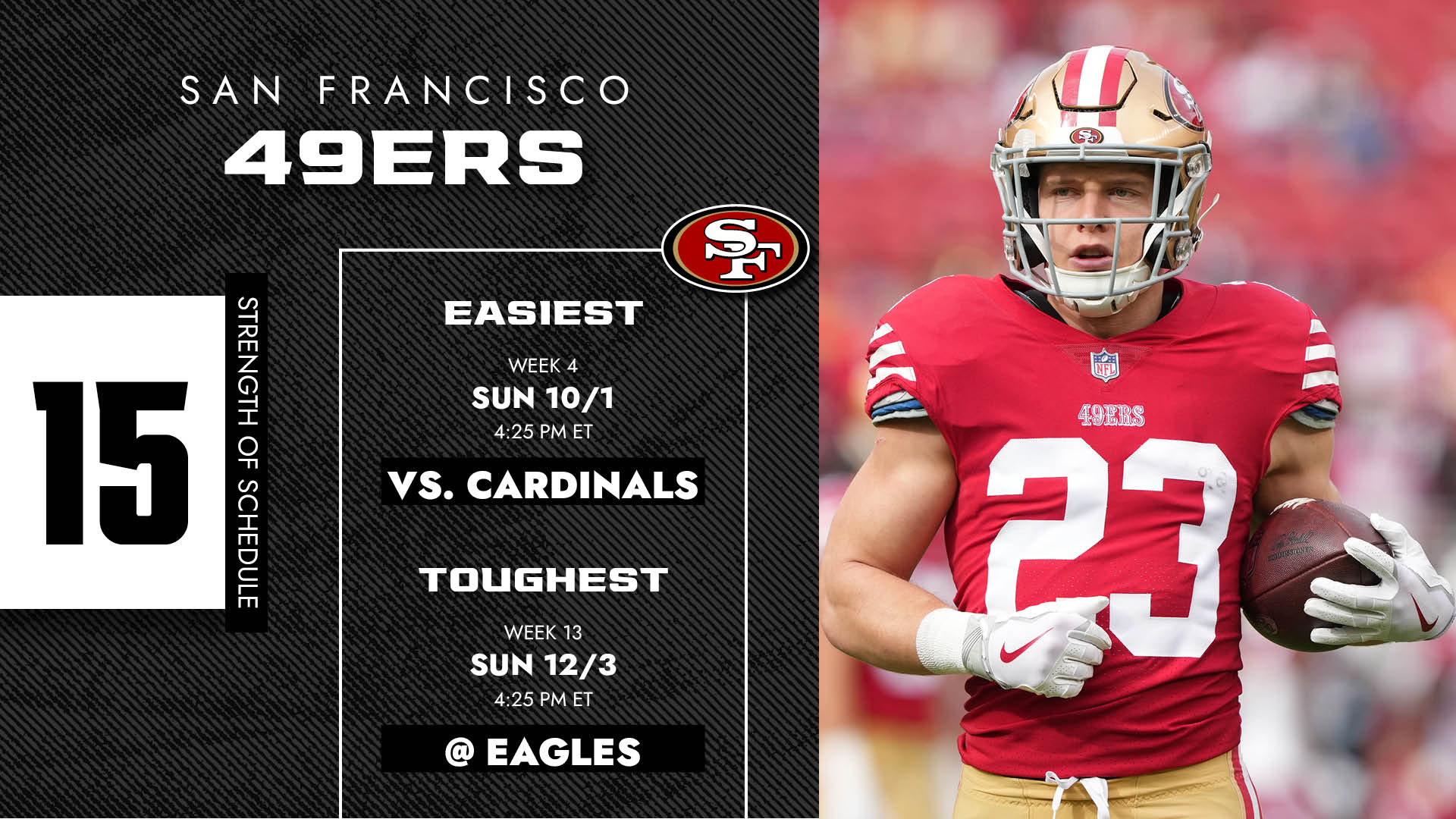 when do the sf 49ers play