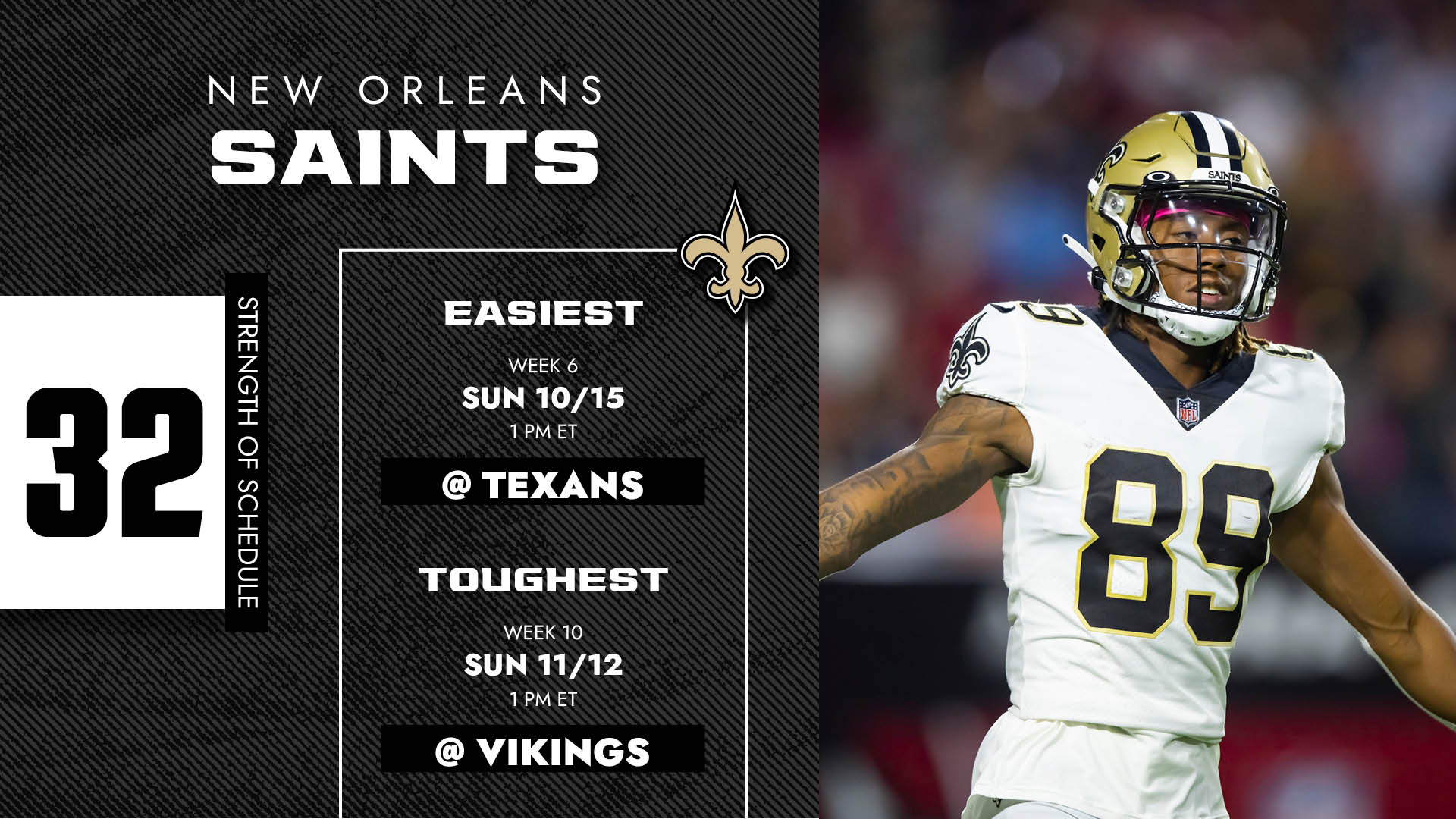 2024 New Orleans Saints Schedule carte identite