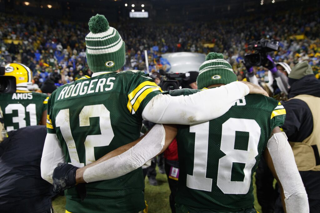 Rodgers works Hail Mary magic in win