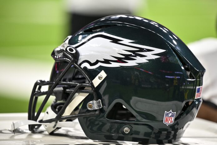 eagles black helmet 2022