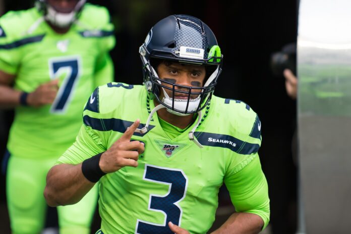 Russell Wilson (3) leaves the tunnel prior to the game between the Los Angeles Rams and Seattle Seahawks at CenturyLink Field.