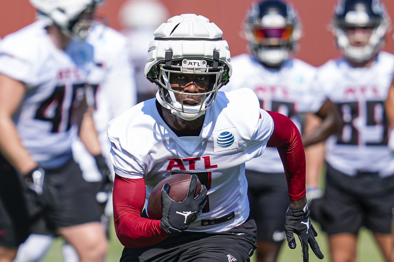 Kyle Pitts of Falcons with first receiving TD of season