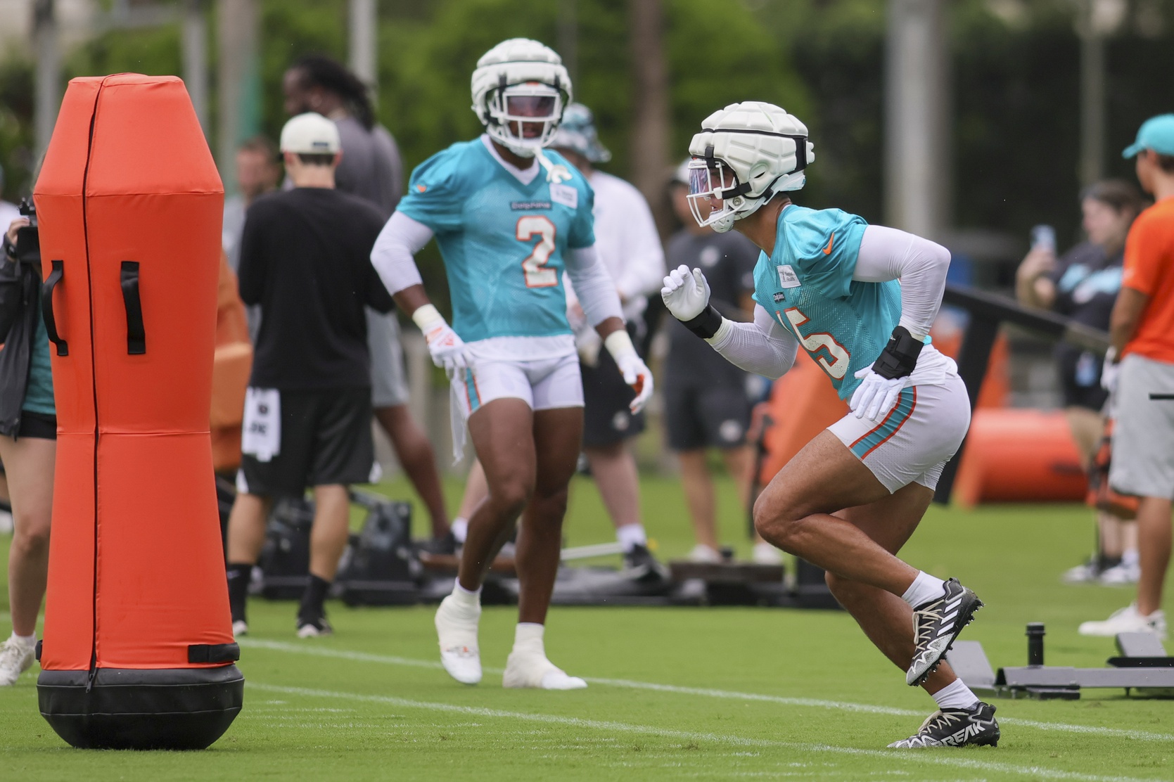 Bradley Chubb meets with the media  Miami Dolphins Training Camp 