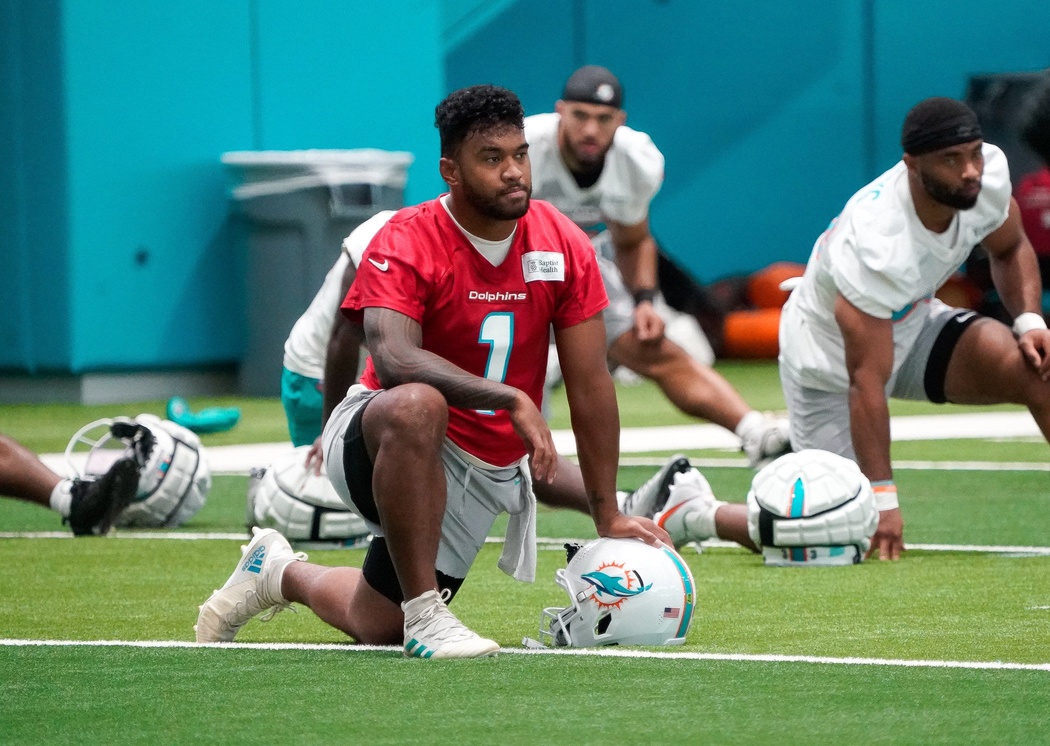 Tua Tagovailoa improves at Miami Dolphins training camp