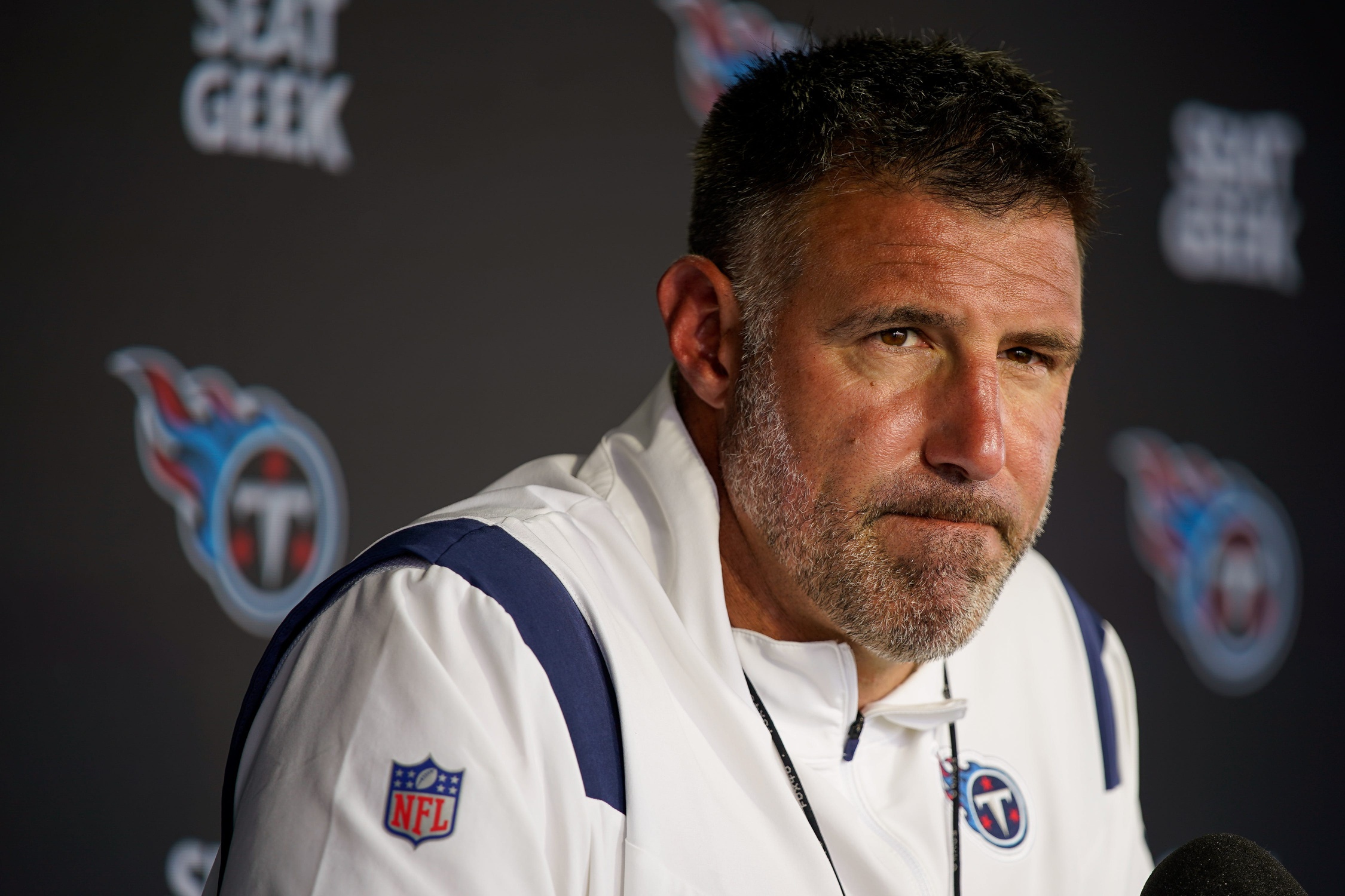 Titans head coach Mike Vrabel's wife responds to podcast comment