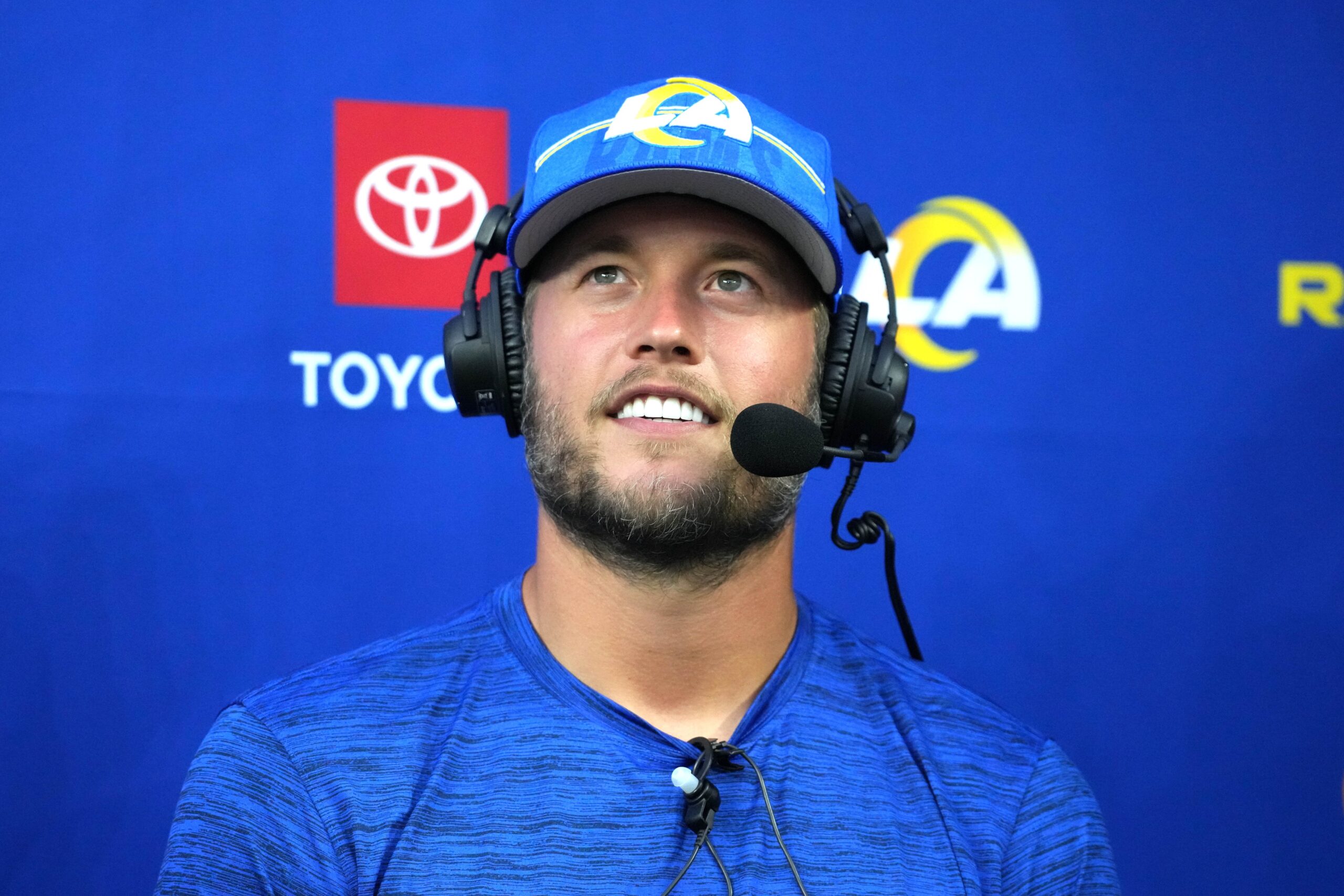 PHOTOS: Matthew Stafford's first visit to SoFi Stadium