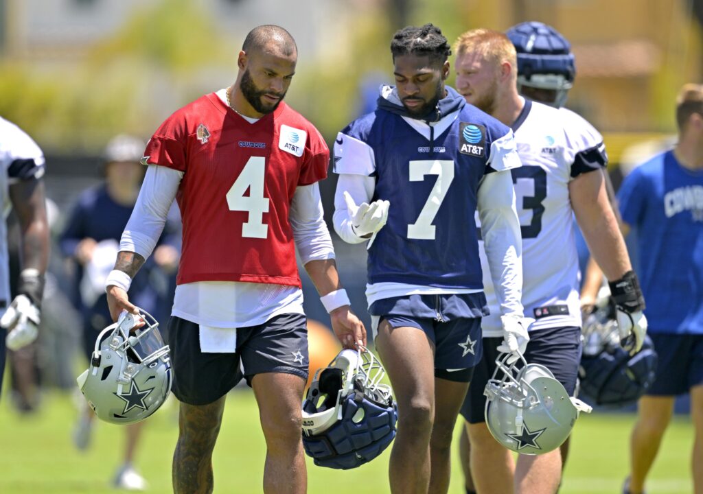 Prescott won't feel disrespected by trash talk at Cowboys camp. The star QB  says he often starts it