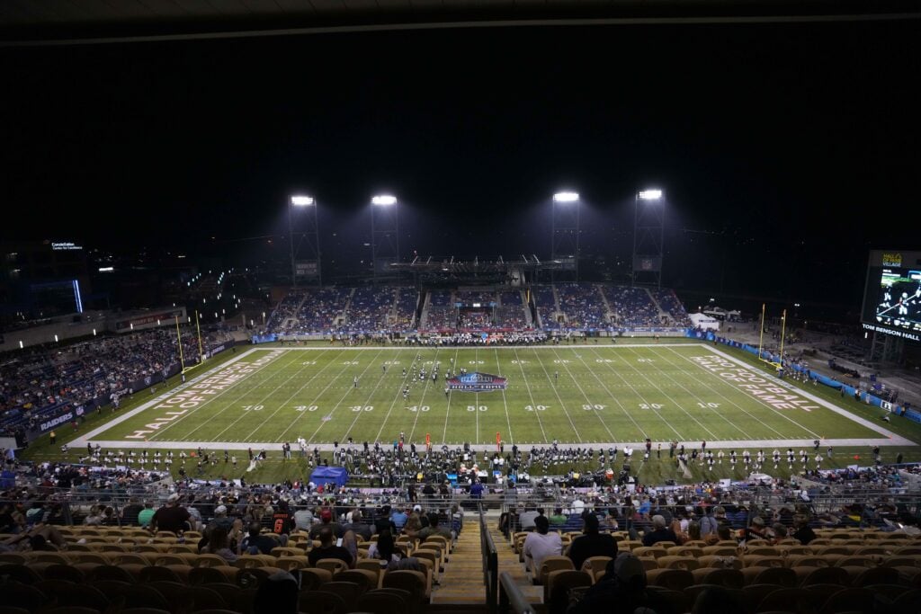 Big test for Tom Benson Pro Football Hall of Fame Stadium this weekend