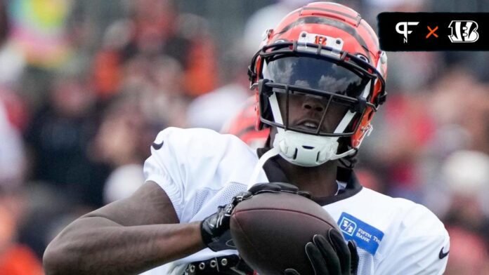 Bengals break out 'White Bengal' helmet during Friday's practice