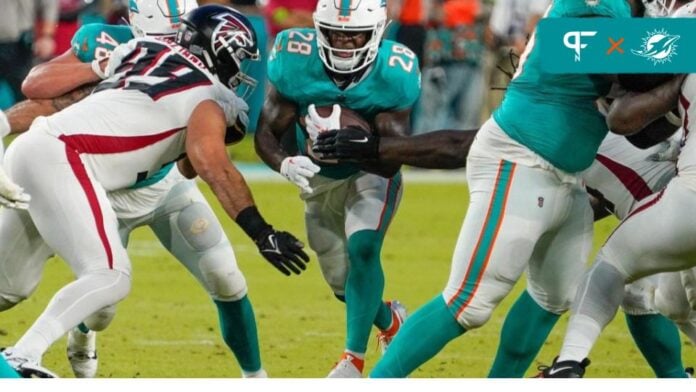 Dolphins RB Salvon Ahmed leaves Week 2 contest with injury