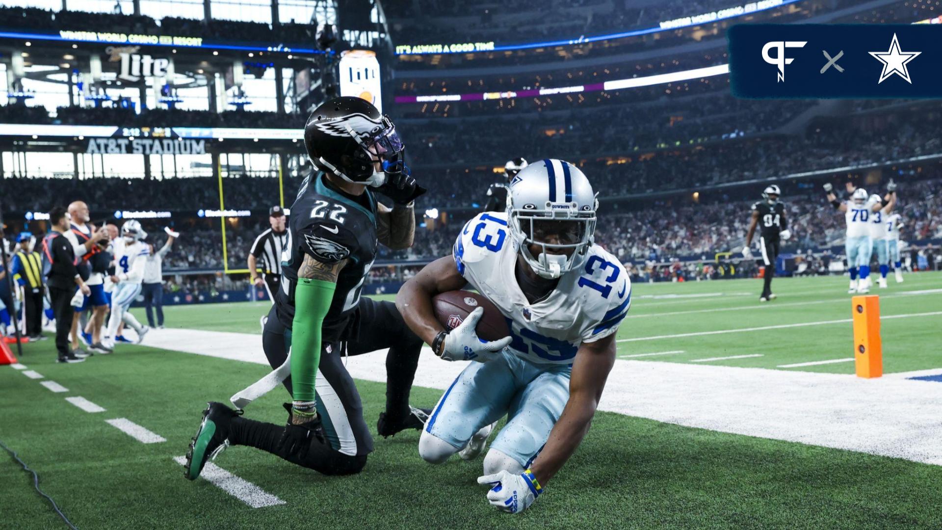 Dallas Cowboys wide receiver KaVontae Turpin (9) warms up before