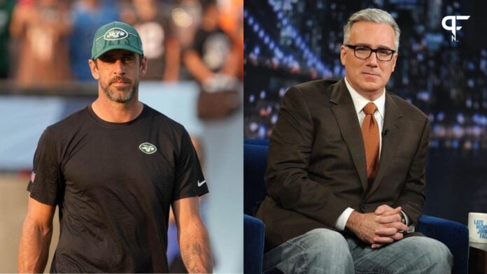 Aaron Rodgers takes shot at Keith Olbermann in Pat McAfee appearance