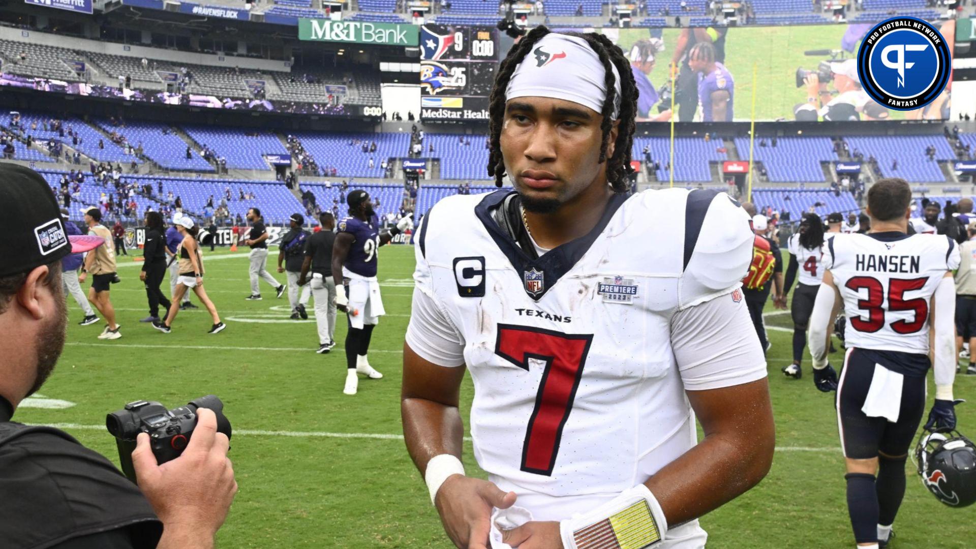 Texans QB C.J. Stroud (right shoulder) active vs. Colts