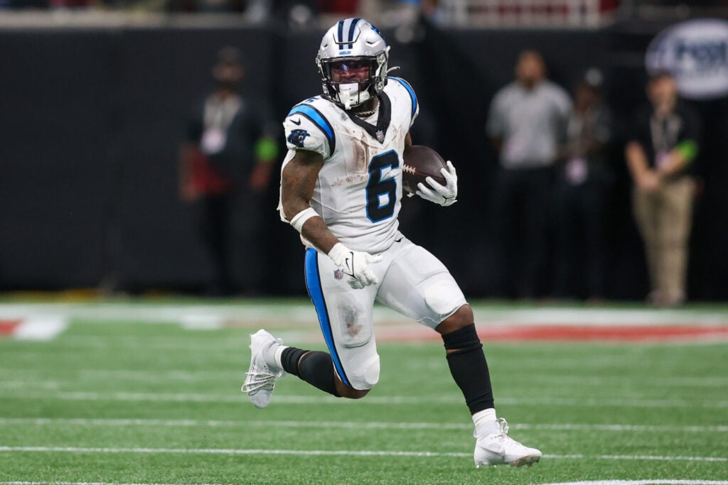 Miles Sanders Rushing Yards Over/Under Player Prop Odds, Projections & Picks