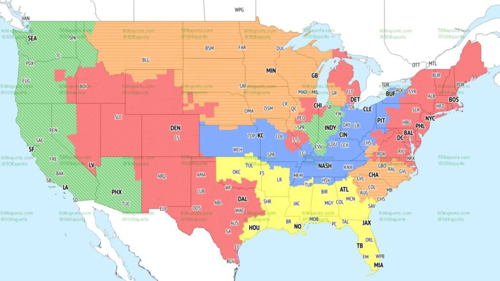 NFL coverage map Week 4: NFL TV map, broadcast info for Sunday's games,  best games to watch