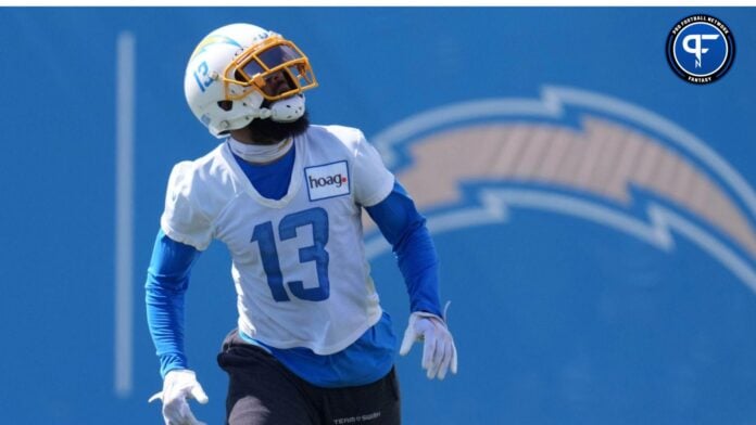 Los Angeles Chargers receiver Keenan Allen (13) during practice at the Hoag Performance Center.