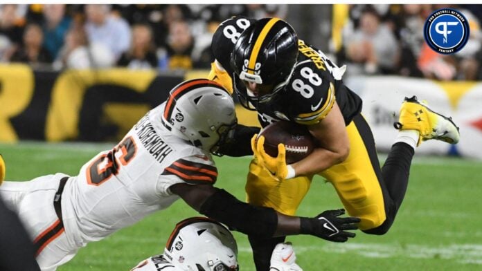 Check out the best pics of Steelers TE Pat Freiermuth through 6 games