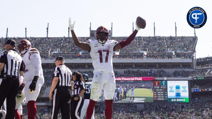 Terry McLaurin of the Washington Football Team reacts during the