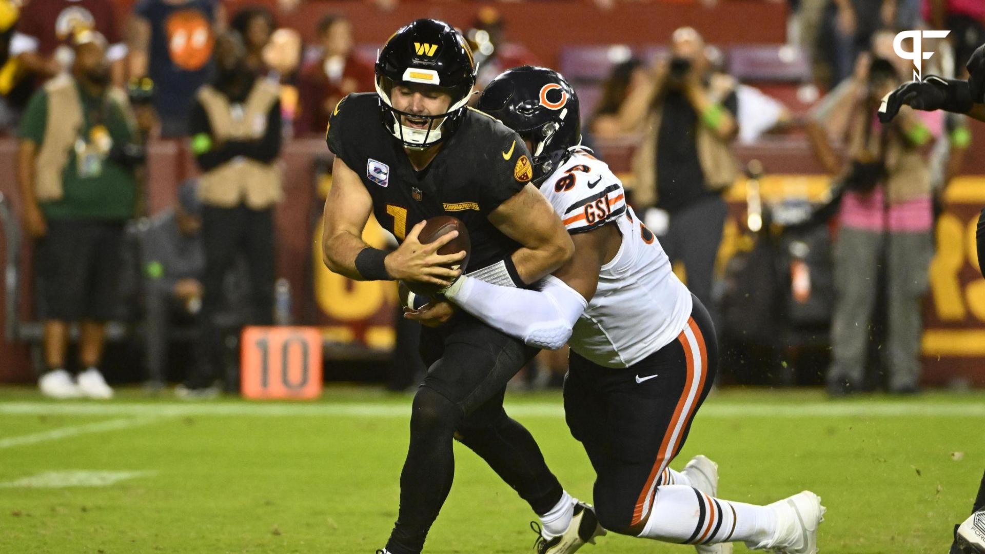 Commanders QB Sam Howell not looking past winless Bears on