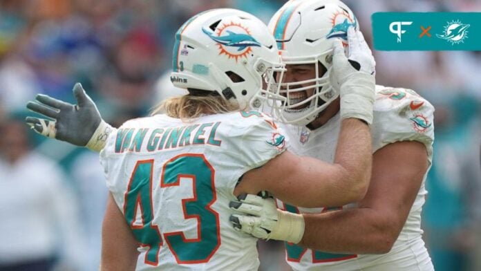 Miami Dolphins defensive tackle Zach Sieler (92) and Cleveland