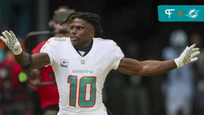 WR Tyreek Hill on the Miami Dolphins