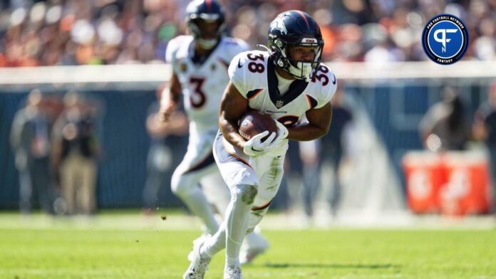 Denver Broncos running back Jaleel McLaughlin (38) runs against