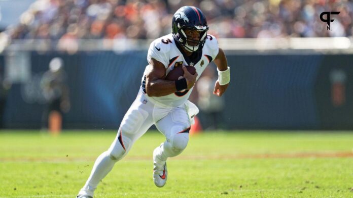 Denver Broncos quarterback Russell Wilson (3) passes the ball